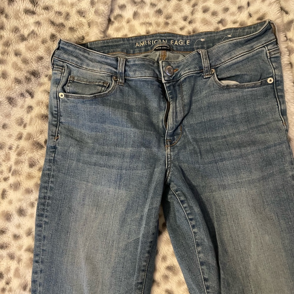 American Eagle Outfitters Blue Skinny Jeans Medium Wash